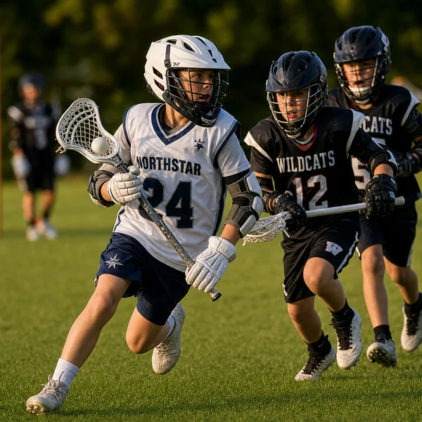 Kids playing lacrosse