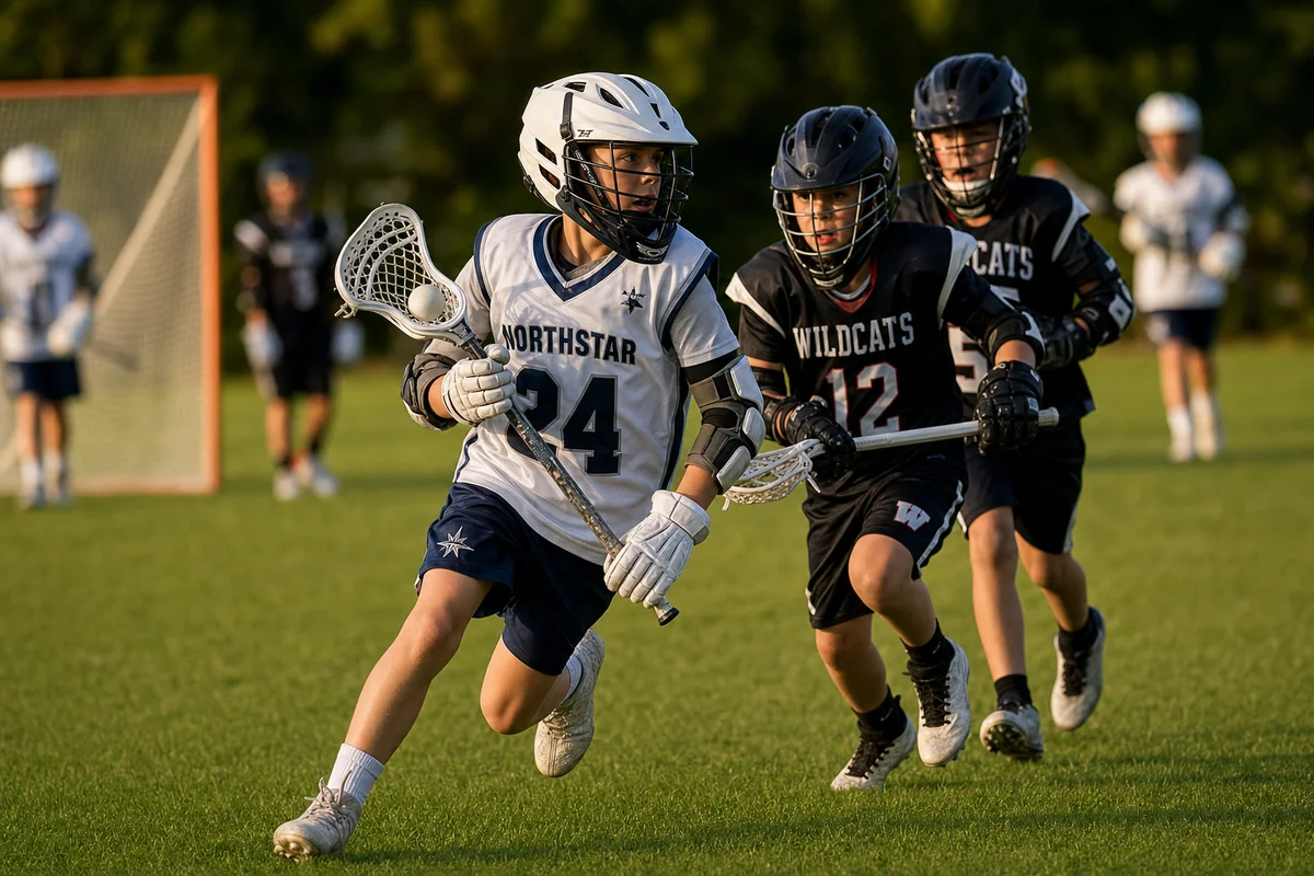 Kids playing lacrosse