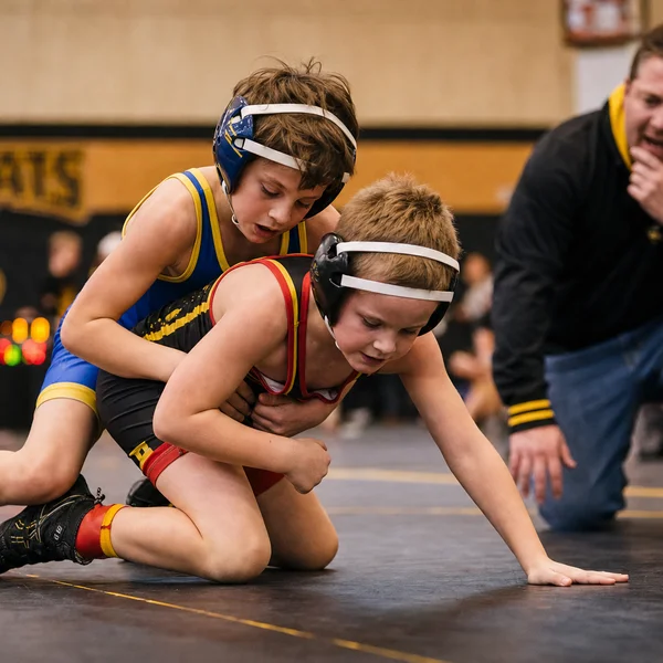 Kids playing wrestling
